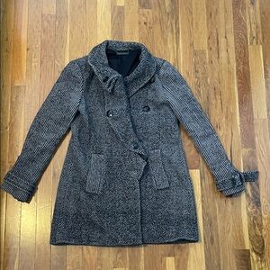 Diane Von Furstenberg Wool Blend Coat, Size 4